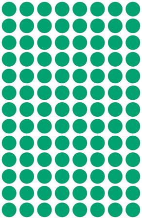 Etikett, 8 mm, kör, AVERY ZWECKFORM, zöld, 416 etikett/csomag